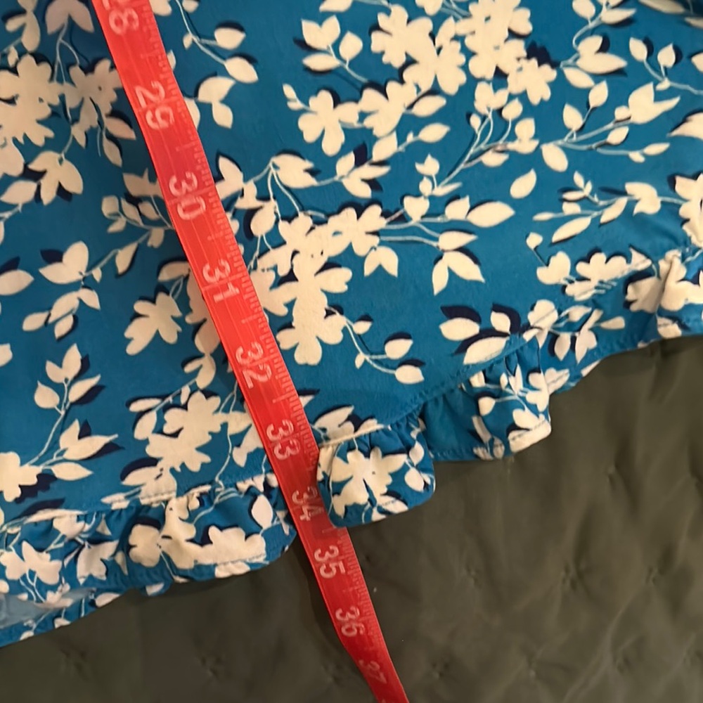 Draper James Blue and White Floral Pajama Dress - Picture 6 of 6